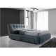 Gregham Grey Fabric Bed 4 Drawers ( 2 Front drawers, 2 Side drawers )