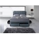 Gregham Grey Fabric Bed 4 Drawers 
